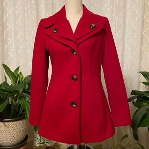 London Fog Petite Single-Breast Pea Coat